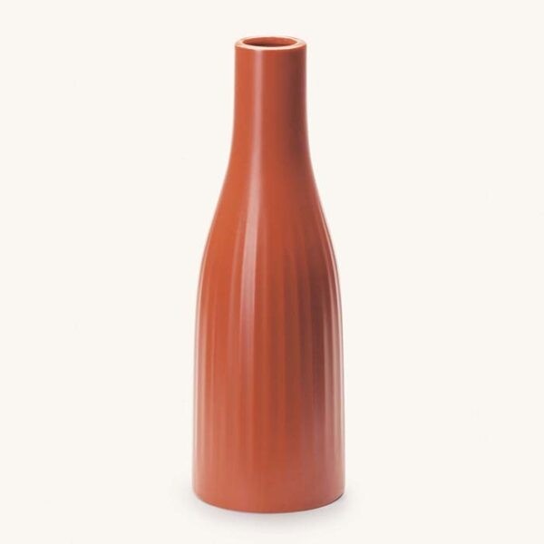 Vaso em Cerâmica Garrafa Alto Terracota