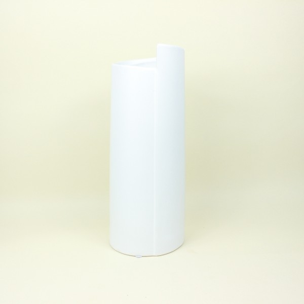 Vaso Branco Alto em Cerâmica G